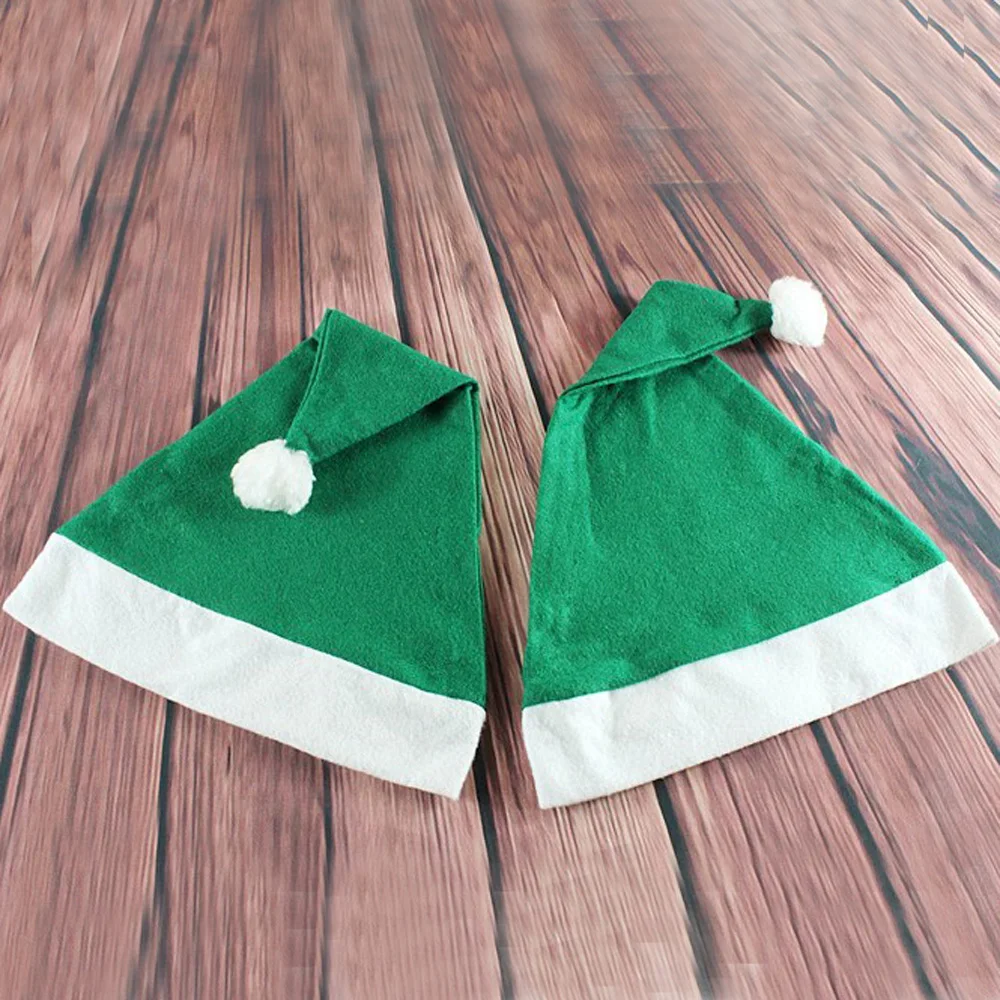 5 шт. Рождественская шапка зеленого цвета Санты и | Дом сад