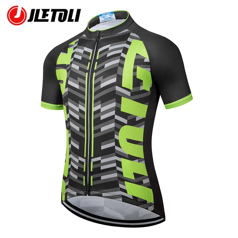 

JLETOLI Breathable Bike Jersey Cycling Jersey Men Quick Dry Bicycle Top Shirts Mountain Bike Sports Clothing Maillot Ciclismo