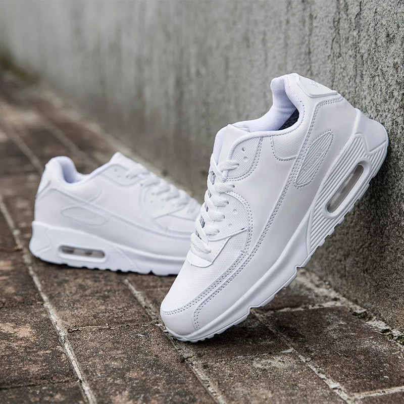 Plus Velvet Warm Winter Unisex Cotton Shoes Women Air Cushion Running Trainers Couple Jogging Walking Sneakers Men Casual | Обувь