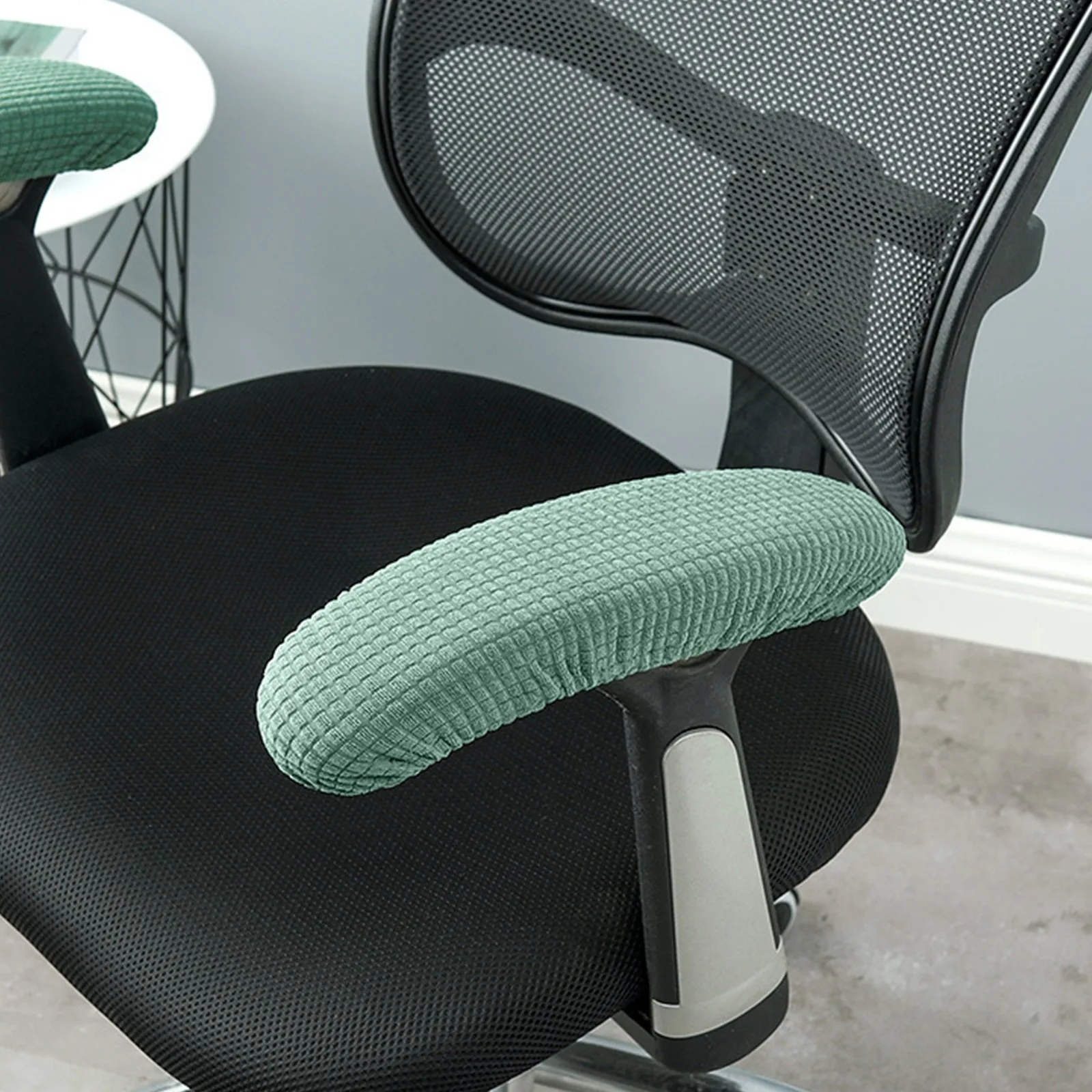 

New Chair Armrest Pads For Home Office Chairs For Elbow Relief Polyester Fiber Armrest Gloves Slip Proof Sleeve Pack Chair Cover