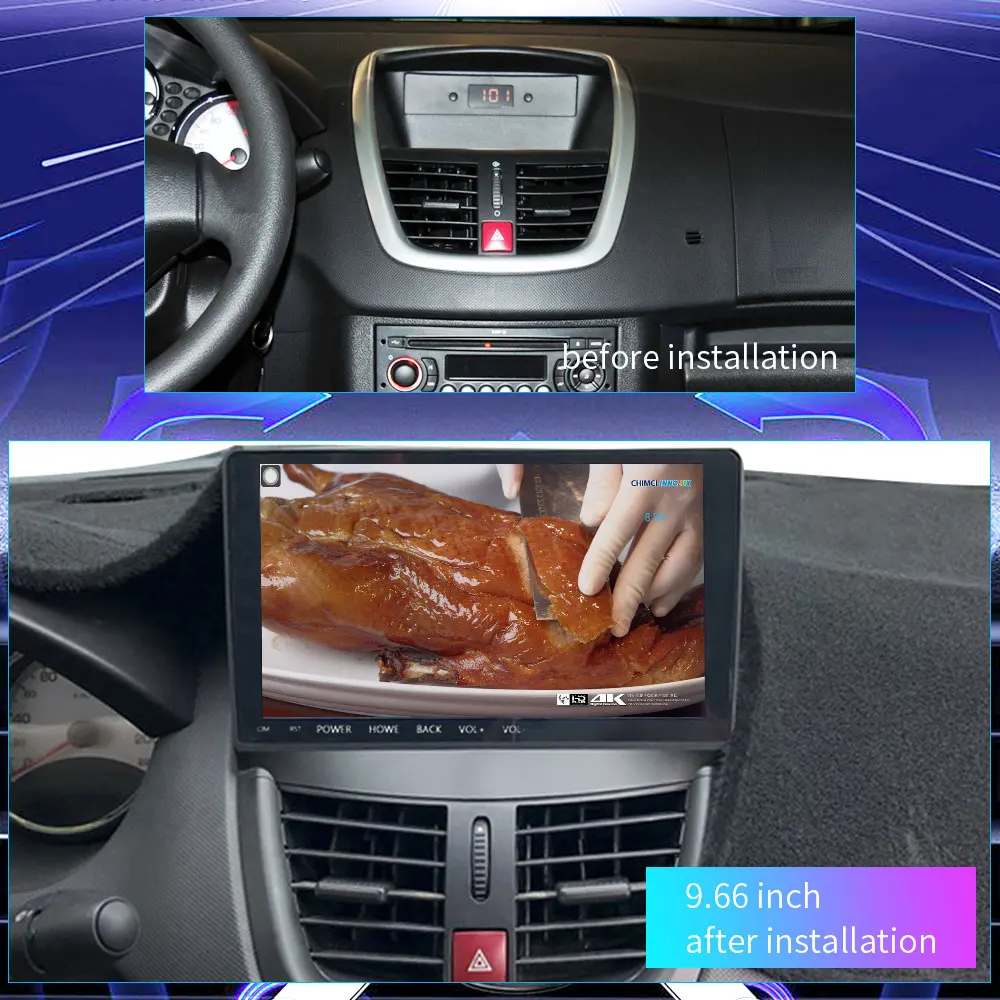 

Car Navigator For Peugeot 207 9 Inch DSP IPS Screen Android 10 HD DVD Video Stereo Audio Player Smart Voice Radio GPS Navigation