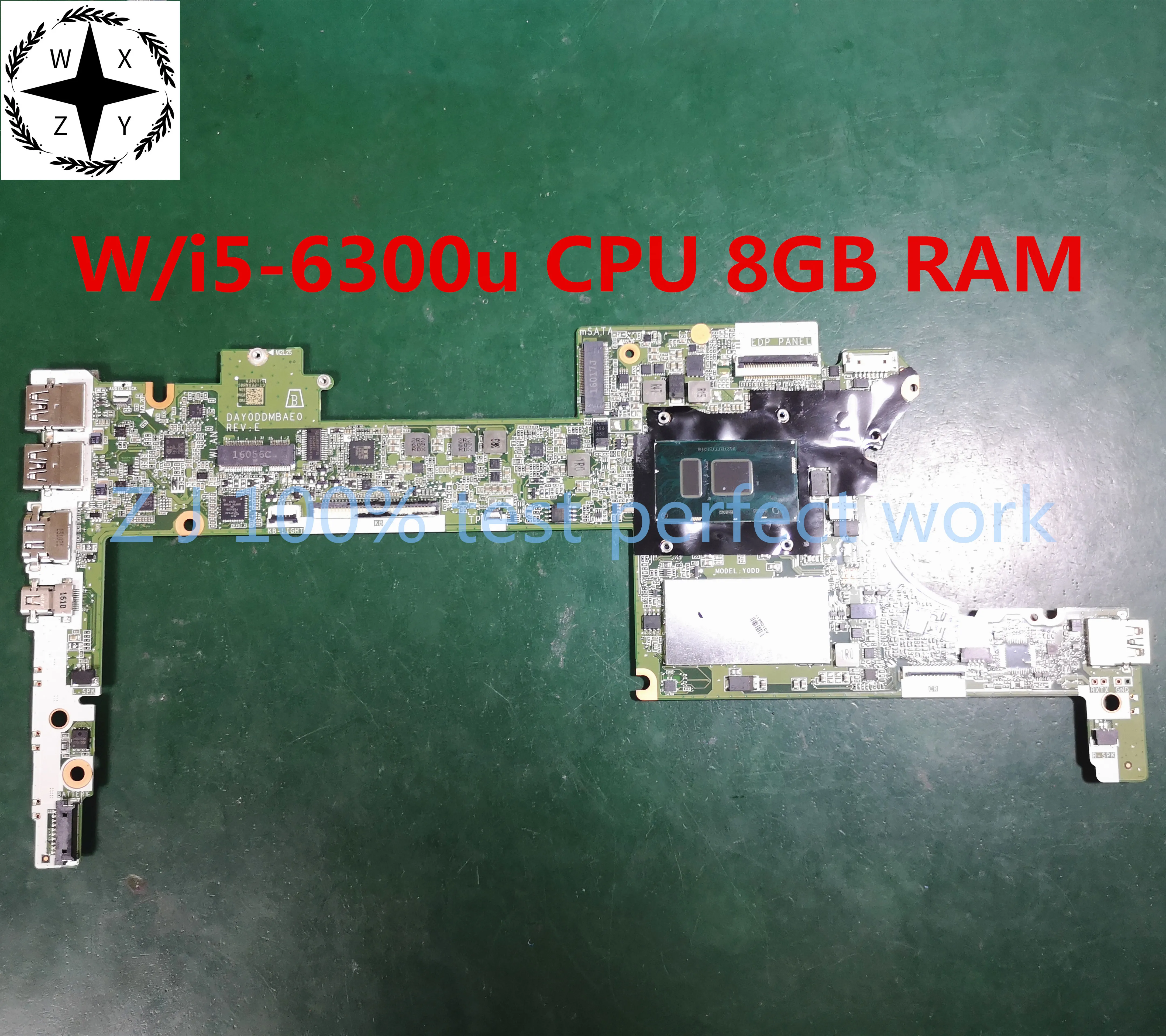 Материнская плата для ноутбука HP Spectre Pro X360 G2 Series с SR2F0 i5 6300u CPU 8 Гб RAM DAY0DDMBAE0 MB 100%