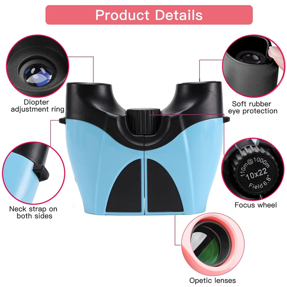 

MYD-ZT0016 Children's Outdoor Binoculars, High Resolution 10X22 ,Kids Binoculars for 3-12 Years Boys and Girls,Best Gifts Toys
