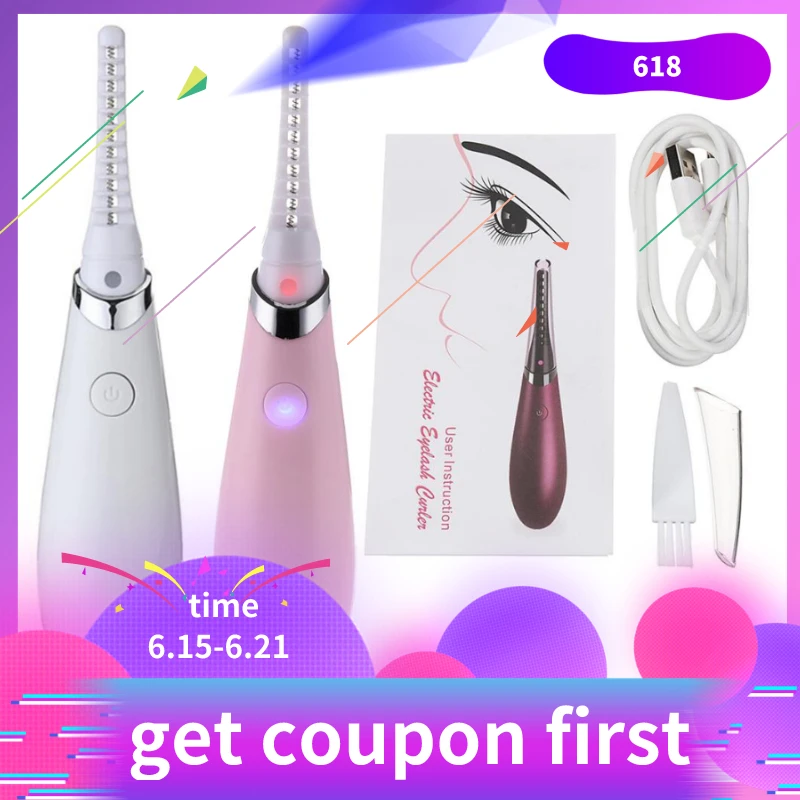 Мини USB Перезаряжаемый Электрический Подогрев бигуди для ресниц долговечные