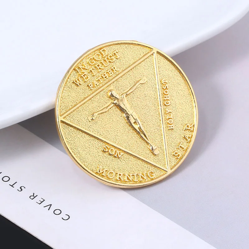 Новый Люцифер Morningstar пятидесятница сатана значок Косплей монеты спасение