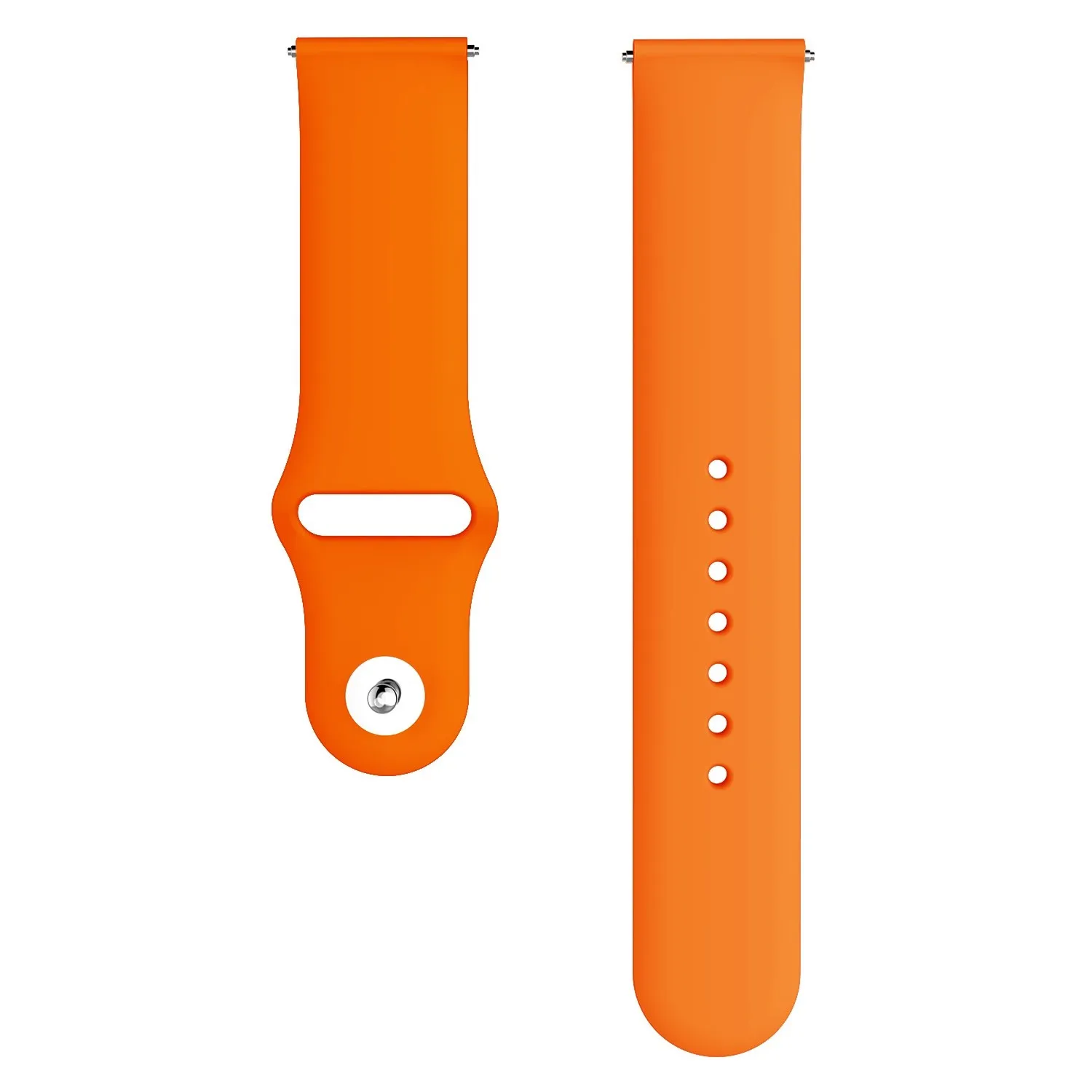 Orange Для samsung Galaxy watch Active 2 ремешок 46 мм 42 gear S3 huawei watch 2 мягкий силиконовый браслет 20 мм 22 мм ремешок Galaxy watch band - Цвет ремешка: Orange