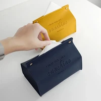 car toilet pumping tissue box pu leather living room office home furnishing creative cute nordic wind light luxury tissue box