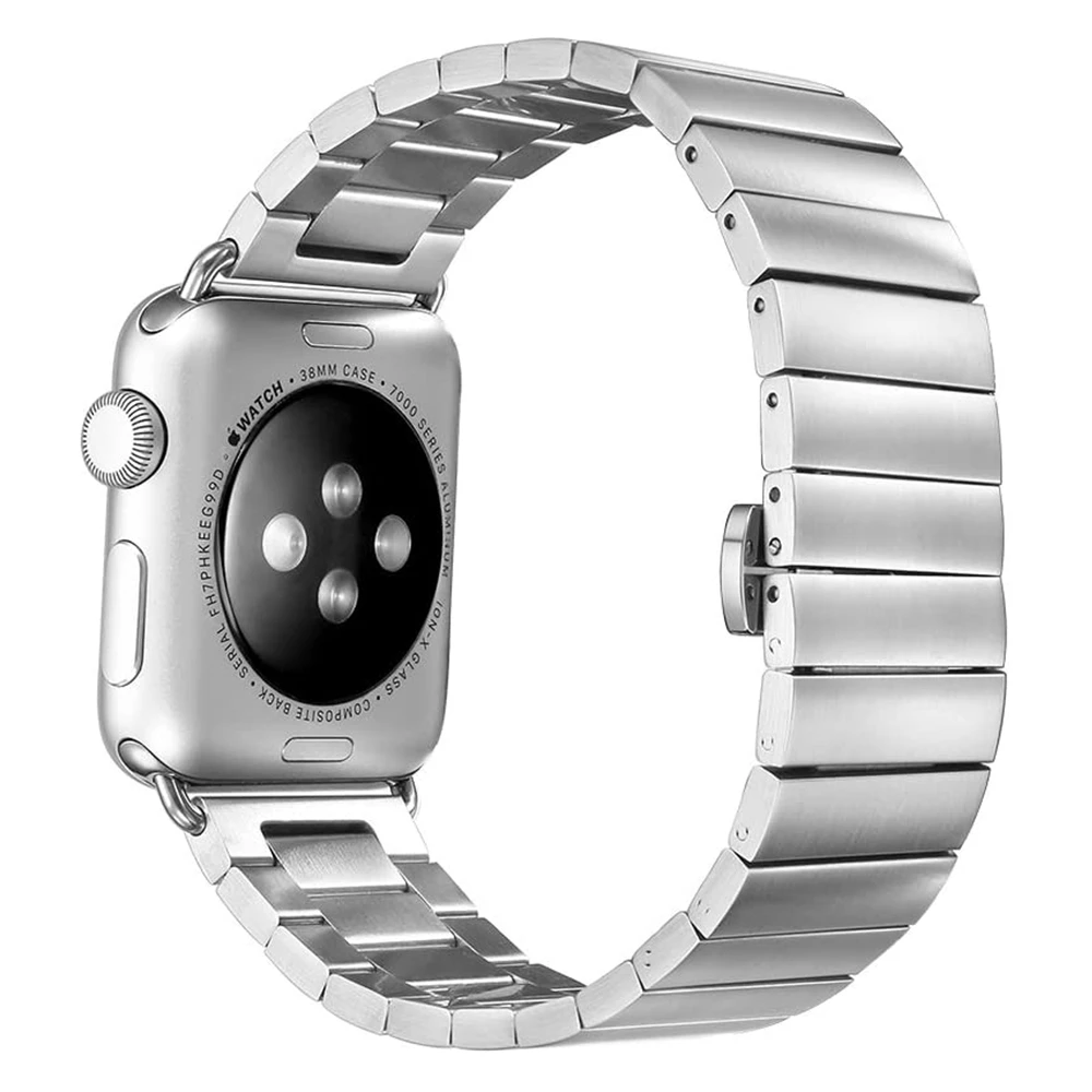 Браслет из нержавеющей стали для Apple Watch металлический браслет iWatch 1 2 3 38 мм 42 5 4 44 40