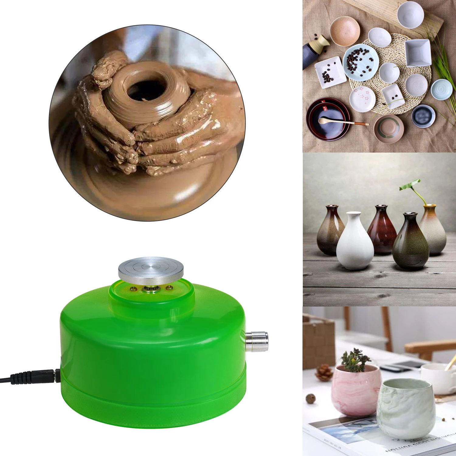 USB мини-керамическое колесо 4 3 см электрическая вращающаяся машинка для