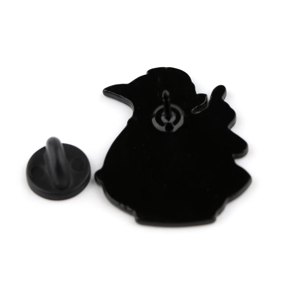 Винтажная эмалированная булавка в виде кошек стиле 90-х годов дизайнерский