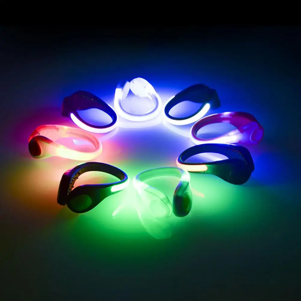 

LED Luminous Shoe Clip Outdoor Bicycle LED Luminous Night Running Shoe Safety Clips Cycling Sports Warning Light Safety