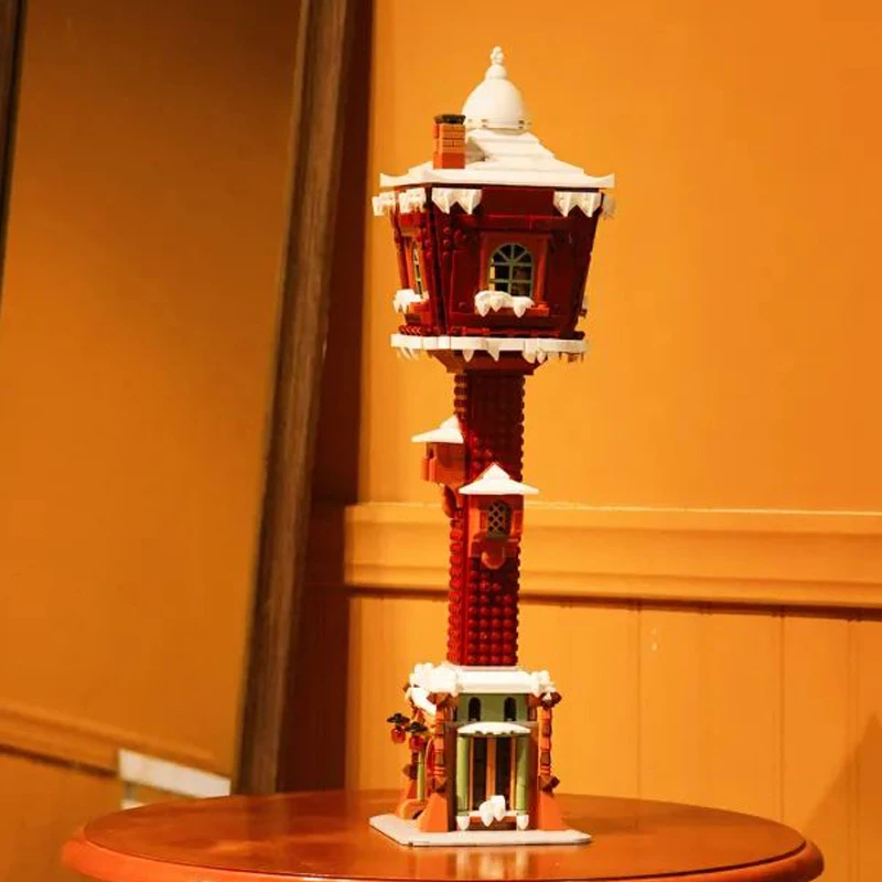 Блоки архитектурные уличные светильник ильники домик на елку с надписью Merry Christmas