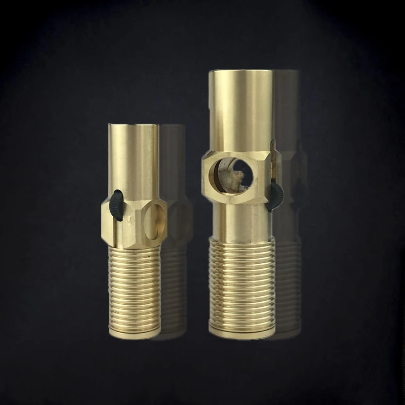 Чистая медь ручной работы большой винт Керосин Зажигалка Ретро шлифовальный