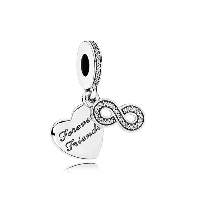 BD06 1 шт. высокое качество новая мода Любовь Подвеска в виде сердца Fit Pandora Браслеты для женщин DIY ювелирные аксессуары Рождественский подарок - Цвет: BD06