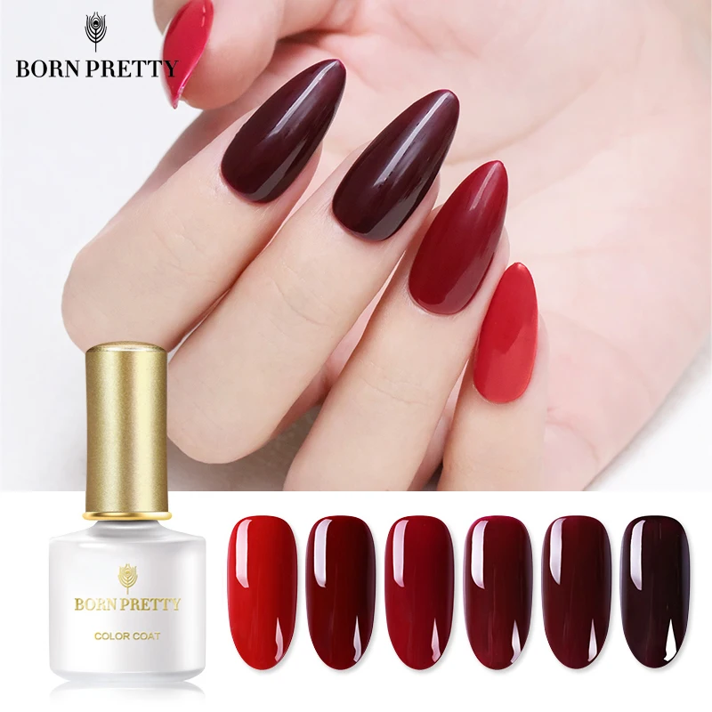 Серия BORN PRETTY Red Blaze 6 мл Гель-лак для ногтей чистый цвет для ногтей красный замачиваемый УФ-лак