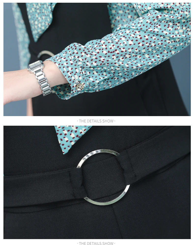 

Peter Pan Collar Top&pants Set Rompers Womens Jumpsuit Combinaison Femme One Piece Pants Korean Woman Suit Matching Sets