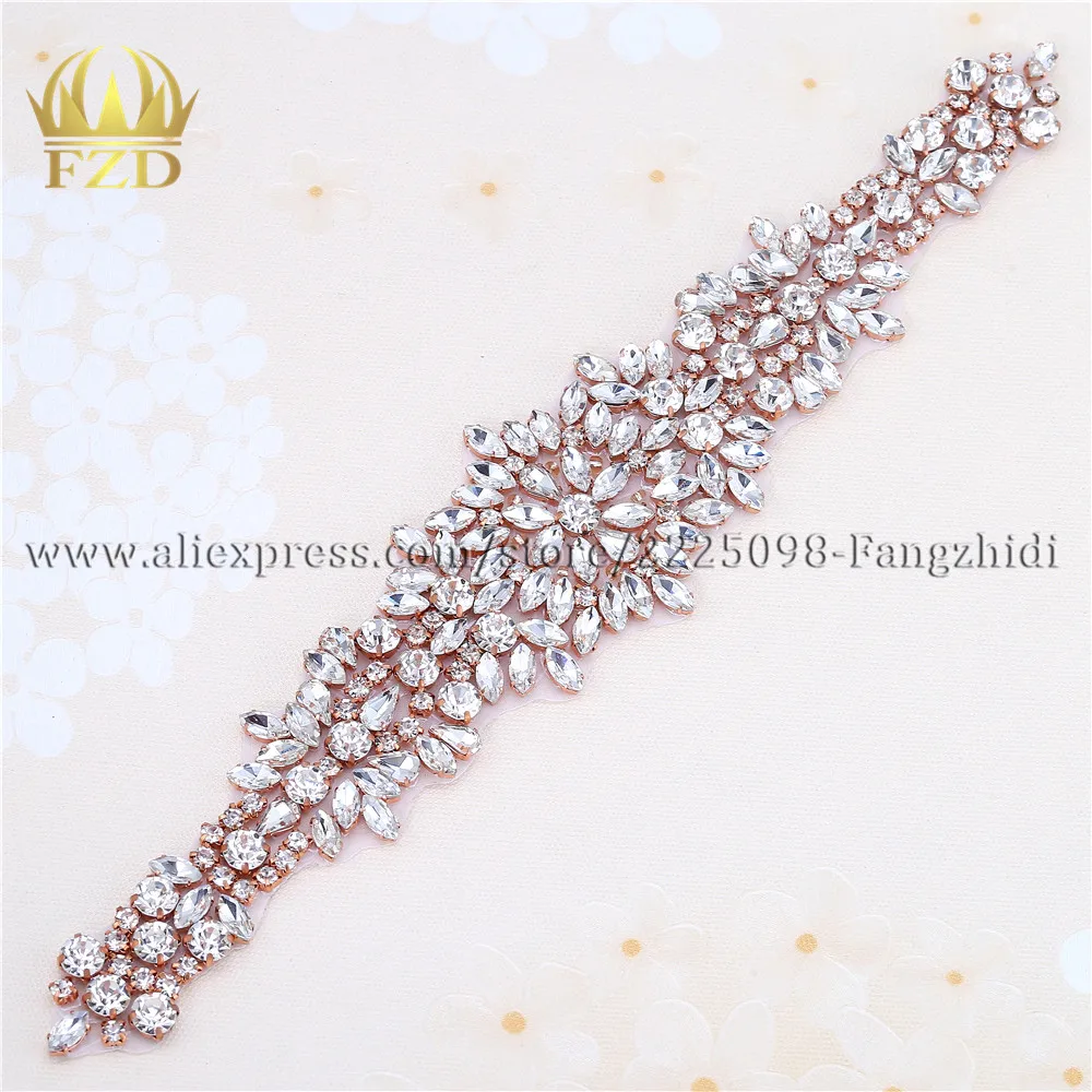 

30 Pcs Sparkle Rhinestone Applique Bridal Wedding Accessories Strass Crystal Applique Sewing On Waist Belt Motif Patch Tear Drop