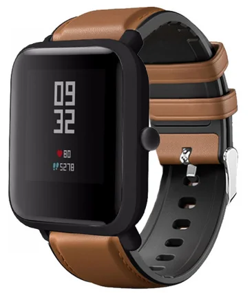 Ремешок из натуральной кожи для часов Xiaomi Huami Amazfit Bip/GTS/GTR 42 мм/Garmin Duh/245/245 м