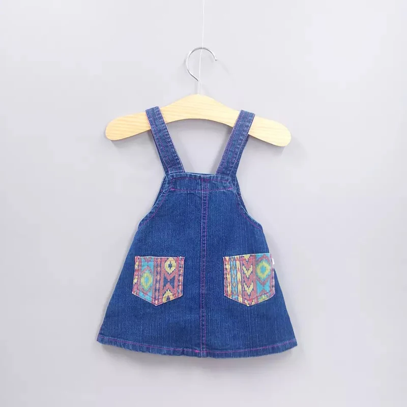 DIIMUU джинсовый сарафан для девочек летняя одежда малышей Детские подтяжки с
