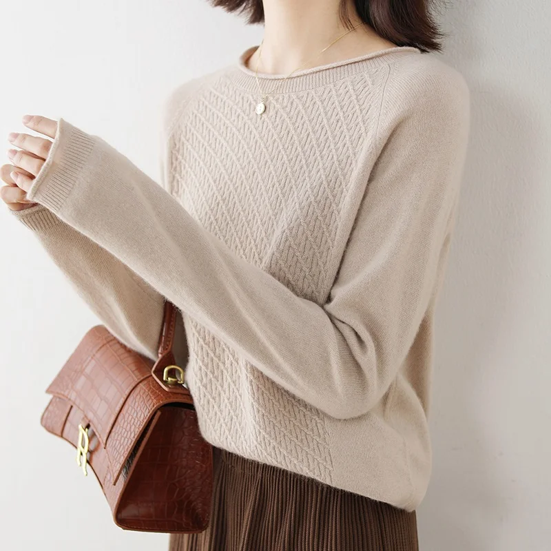 adishree 2020 woman winter 100% Cashmere sweaters and autumn knitted Pullovers High Quality Warm Female thickening O-neck