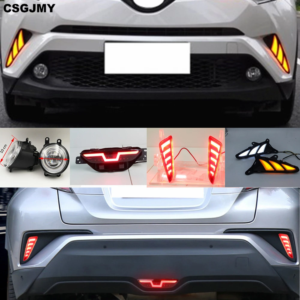 CSGJMY 1 комплект светодиодный дневные ходовые огни поворота светильник DRL