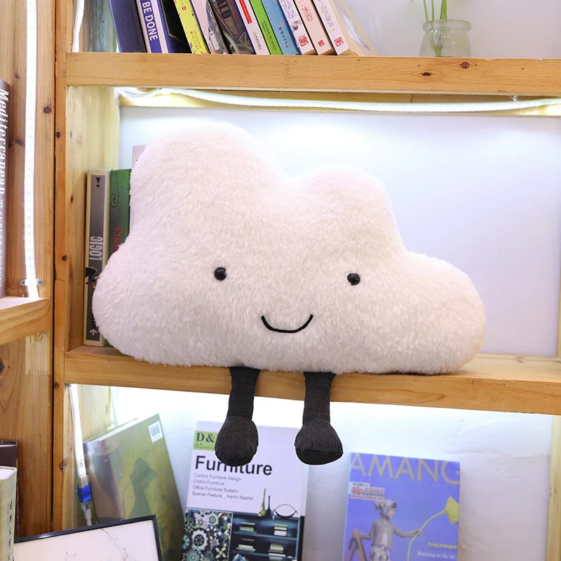 

1pc 25CM Cloud Plush Toy Pendant Home Decoration Cushion Soft Sofa Bed Stuffed Pillow for Kids Household Products Lover Gift