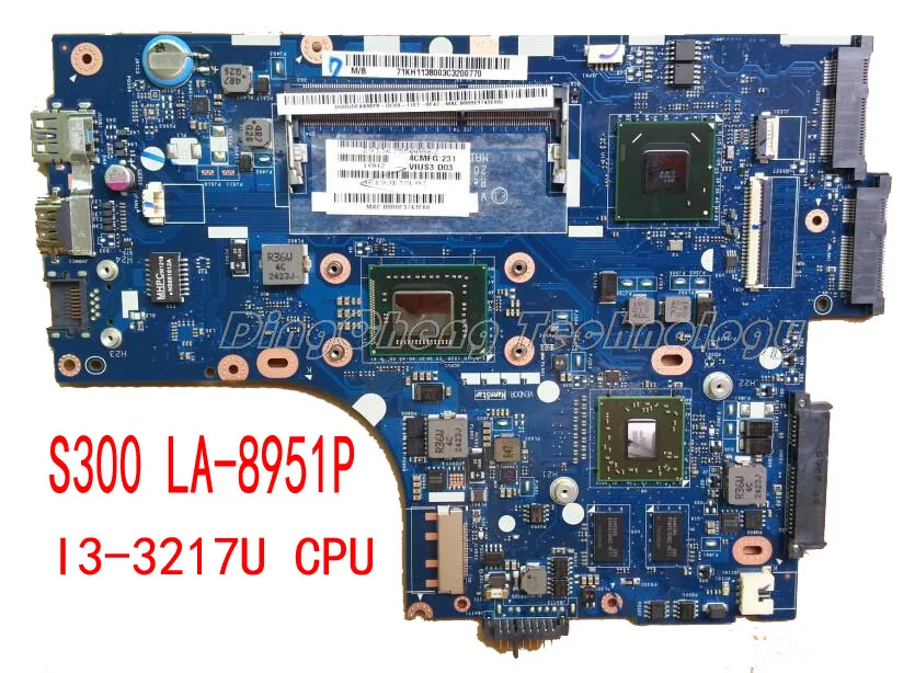 

Материнская плата для ноутбука Lenovo s300 LA-8951P I3-3217U процессор неинтегрированная видеокарта 100% тестирование полностью
