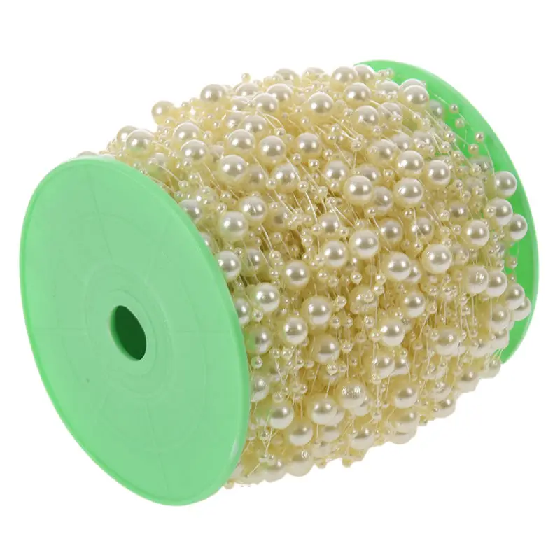 Лидер продаж 1 рулон 60 м висячая веревочная акриловая жемчужные бусы букет