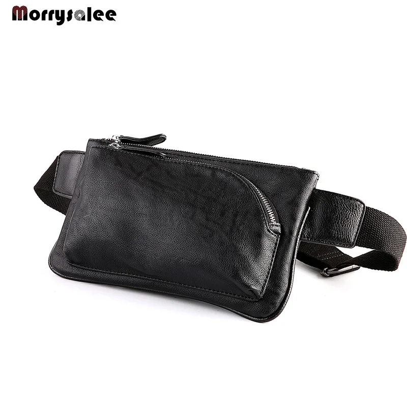 Chest Bag For Men PU Leather Multifunction Waterproof Military Belt Waist Bags Mobile Phone Travel Pouch Waist Man Chest Bag