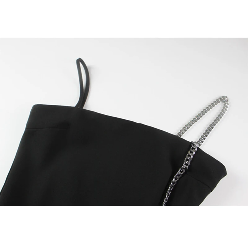 Женское платье на бретелях черное готическое сексуальное облегающее мини-платье