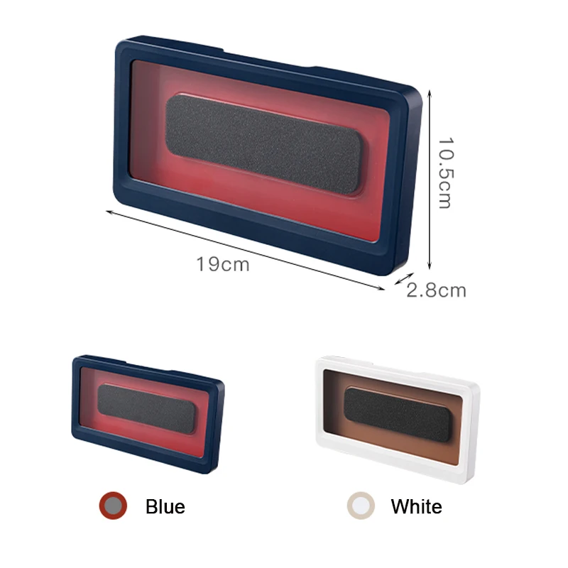 

Bathroom Phone Holder Case Waterproof Storage Box Wall Mount Covered Mobile Phone Shelves Toilet Phone Storage Handsfree Gadget