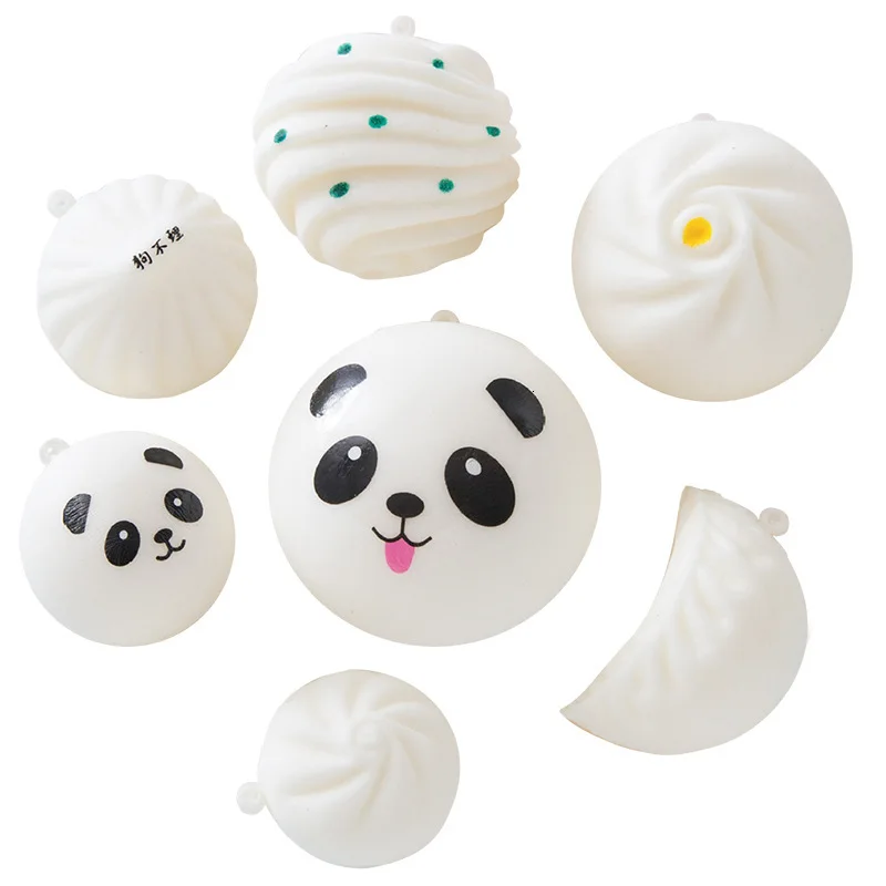 2019 случайные стили 10 шт./лот Мода Kawaii мультфильм панда банан бисквит мягкое ПУ