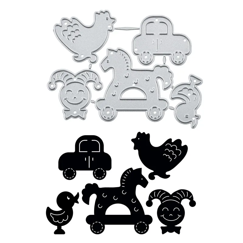 YaMinSanNiO Baby Toys Metal Cutting Dies New Born Girl Boy for Craft Die Scrapbooking Embossing Stencil DIY Cut Decoration | Дом и сад