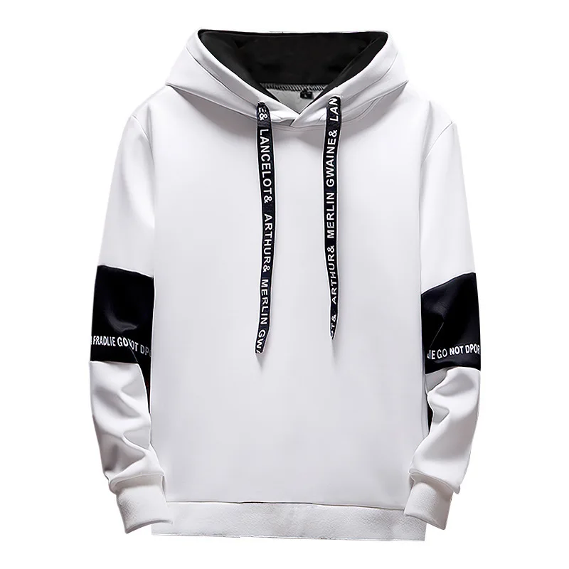 

Men's Hoodies Long Sleeve Casual Printing with Letter Sweatshirt New Spring Hip Hop Pullover Sports Top Male Hooded Sweatshirt