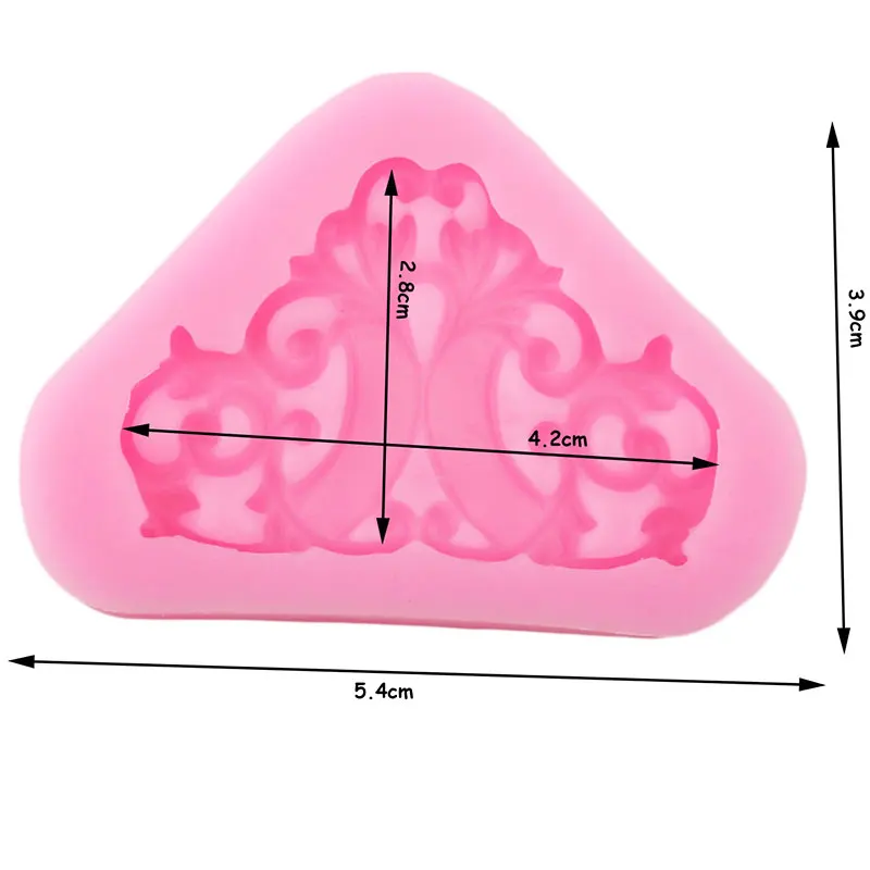 Барокко прокрутки рельеф границы силиконовые формы кекс Топпер инструменты для