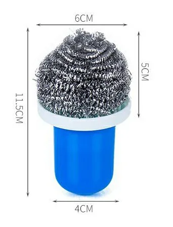 Новинка красочная щетка для чистки стальных шариков с ручкой кухонный