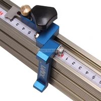 aluminium profile fence and t track slot sliding brackets miter gauge fence connector for woodworking routersaw table benches