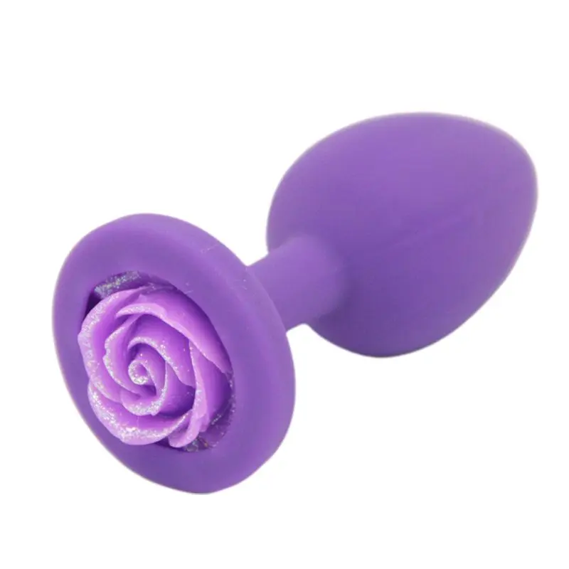 Anus Sex Trainer Silicone Rose Butt Plugs Stimulation for Starter Beginner Men Women Couples |