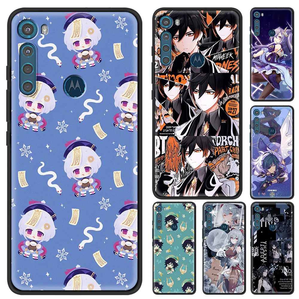 

Mobile Games Genshin Impact Phone case For Moto One Fusion Plus G30 G9 G8 Play Plus Power Edge 20 Lite One Hyper Silicone Fundas