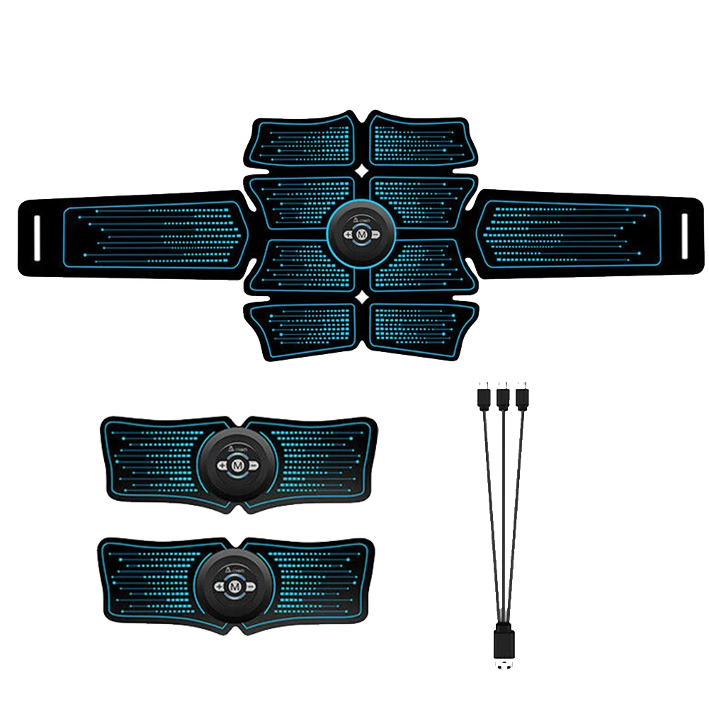 Fitness Exercise Massage Abdominal Muscle Stimulator USB Charging Home Fat Burning Toner Gym Belt Easy Operate Body Effective |