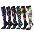 Чулки компрессионные Moda Mulaya для мужчин и женщин, эластичные уличные спортивные для поддержки варикозного расширения вен, до колена