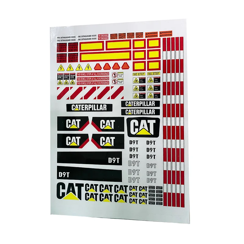 Pegatina decorativa para Excavadora hidr&aacute;ulica, modelo D9T, 1/14-3