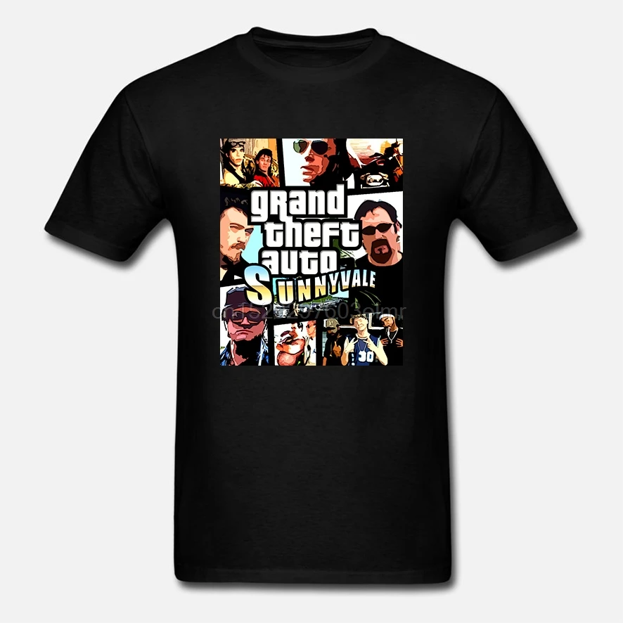 Мужская футболка Grand Theft Auto Sunnyvale женская |