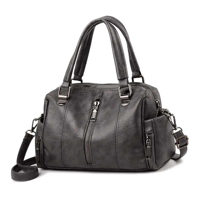 

Women's Bag 2020 New Style Women's Middle-aged Casual Fashion Soft Leather Bag Portable Shoulder Bag Handbags