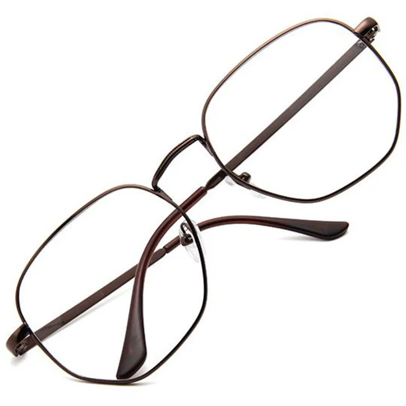 

NEW Fashion Womem & Men Optical Glasses Personality Alloy Anti-UV Spectacles Oversize Frame Eyeglasses