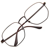 new fashion womem men optical glasses personality alloy anti uv spectacles oversize frame eyeglasses