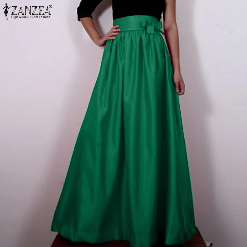 

Женская атласная юбка с эластичным поясом, элегантная длинная повседневная юбка большого размера для праздников и вечеринок, на лето
