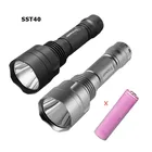 Astrolux C8 SST40 2200LM 74 режима A6 тактический светодиодный фонарик + 1 шт. 3000 мА  ч аккумулятор 18650 длинный тройник 18650 фонарь