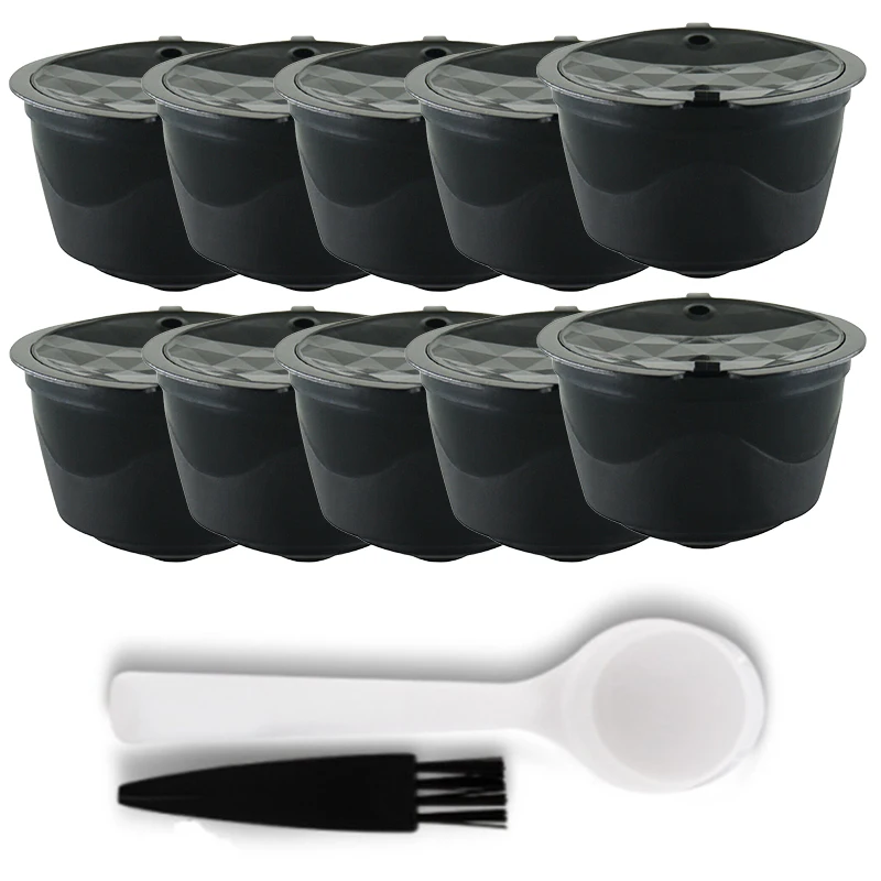 10 шт. пищевой материал многоразовая перезаправляемая кофейная капсула набор