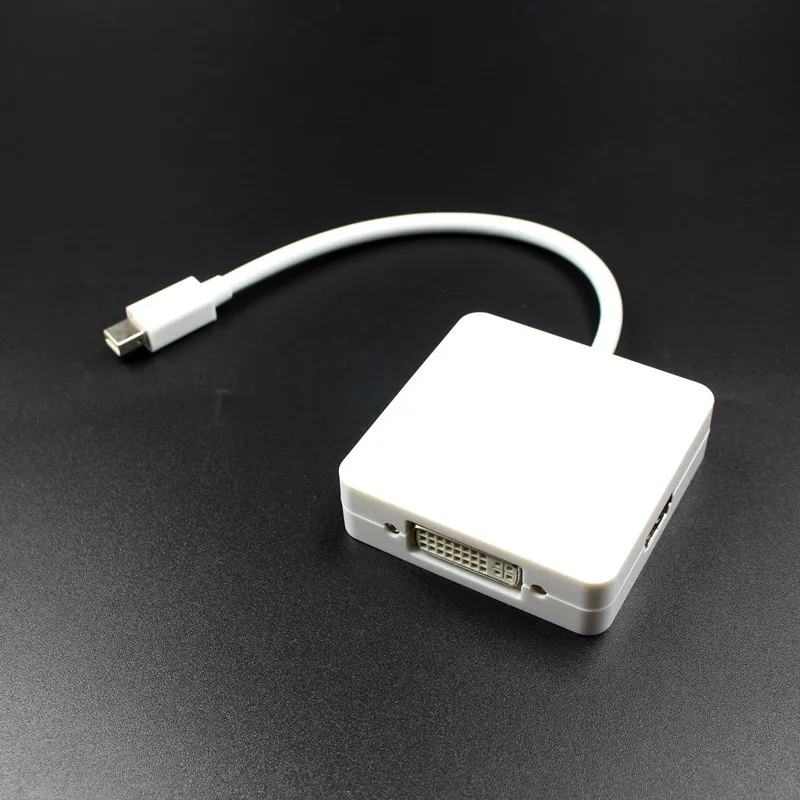 3 в 1 мини дисплей порт DP Thunderbolt к DVI VGA HDMI Кабель адаптер для MacBook microsoft surface pro 2 4